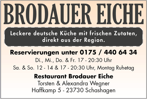 Haffkamp 5 - 23730 Schashagen